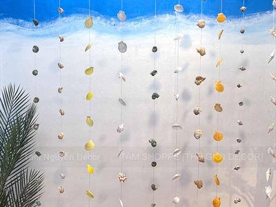 Dây treo sò ốc tự nhiên [Nhiều màu] D145 - 210cm PKT-BIEN-07